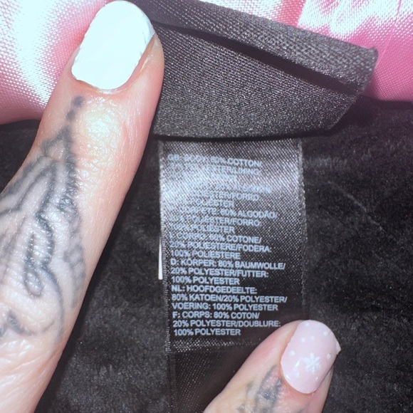 The North Face Quilted Fleece Jacket Women’s Large – Full Zip High Neck Black - Picture 7 of 12